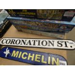 A reproduction Coronation Street sign