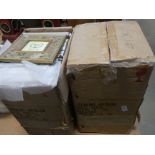 3 boxes containing French picture frames
