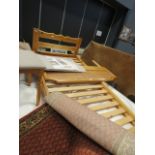 Pine single bedstead