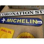 A reproduction Mitchelin sign