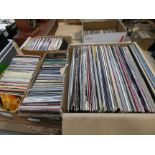 6 boxes containing vinyl records