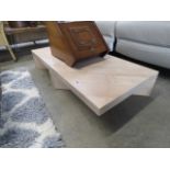 A maple effect coffee table