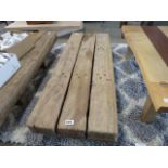 A railway sleeper coffee table