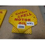 A reproduction Shell Oil sign