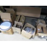 8 boxes containing a large quantity of Churchill crockery