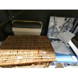 2 Picnic baskets and a cooler box
