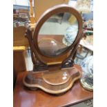 5325 Victorian mahogany toilet mirror