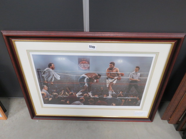 Print of Muhammad Ali in the ring