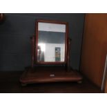 A Victorian mahogany toilet mirror