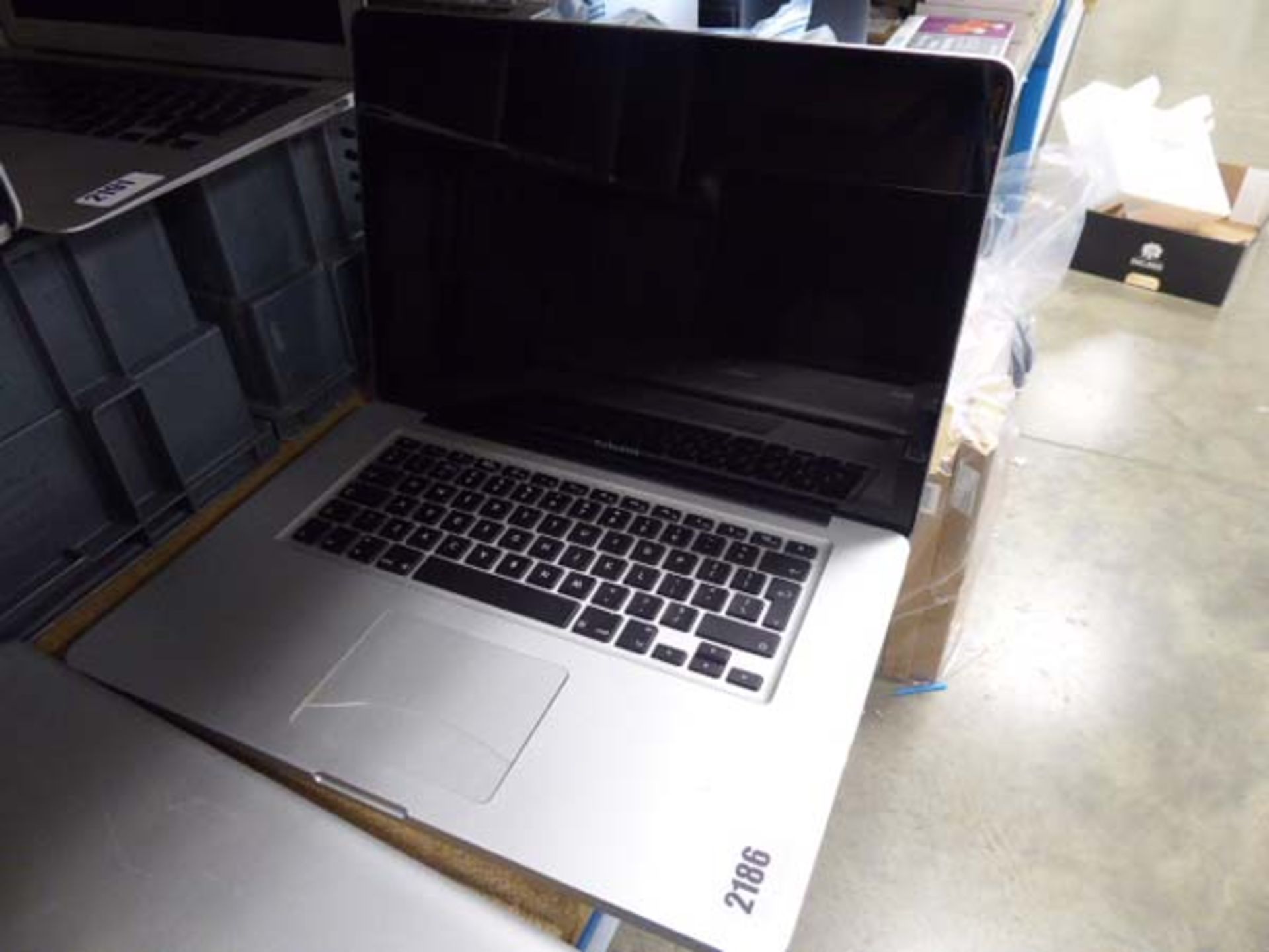 Apple Mac Book Pro model A1286 (2010) with cracked track pad (sold for spare and repair)