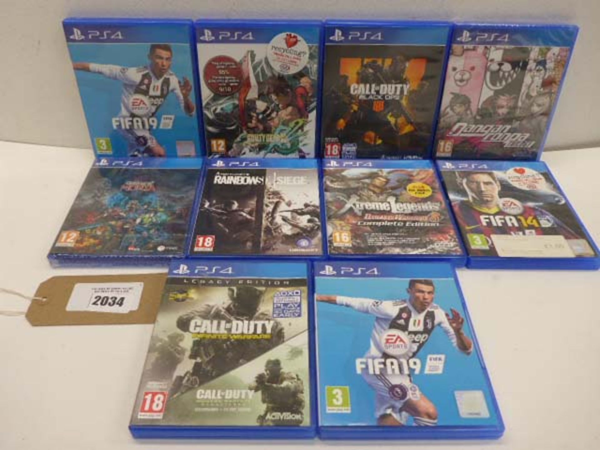 10 PS4 games including Fifa14 & 19, Call of Duty black Ops & Infinite Warfare and other titles