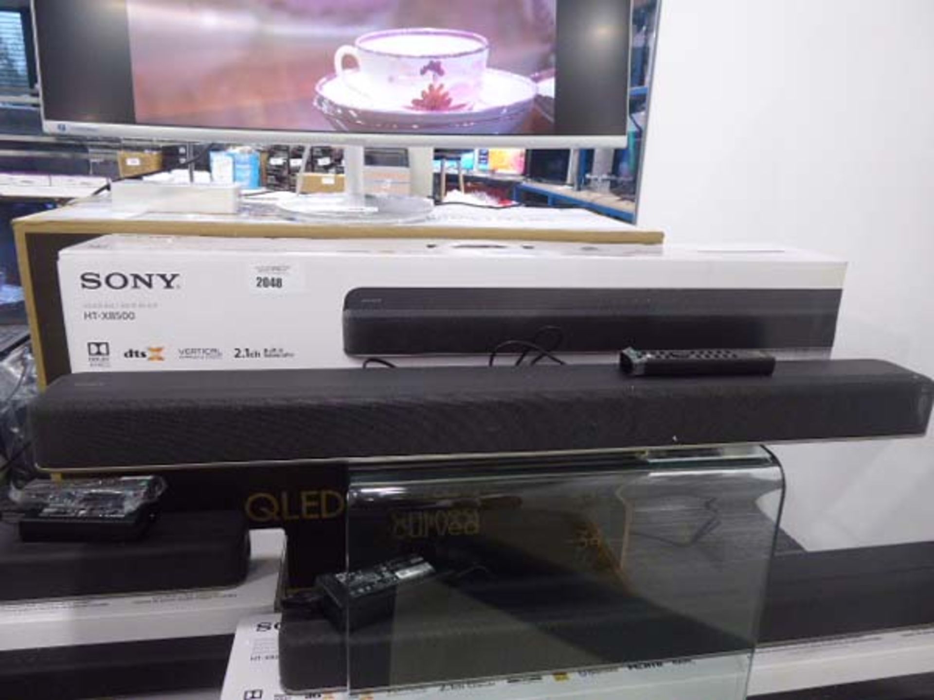 Sony HT-X8500 Dolby Atmos 2.1 channel sound bar with remote control, psu and box