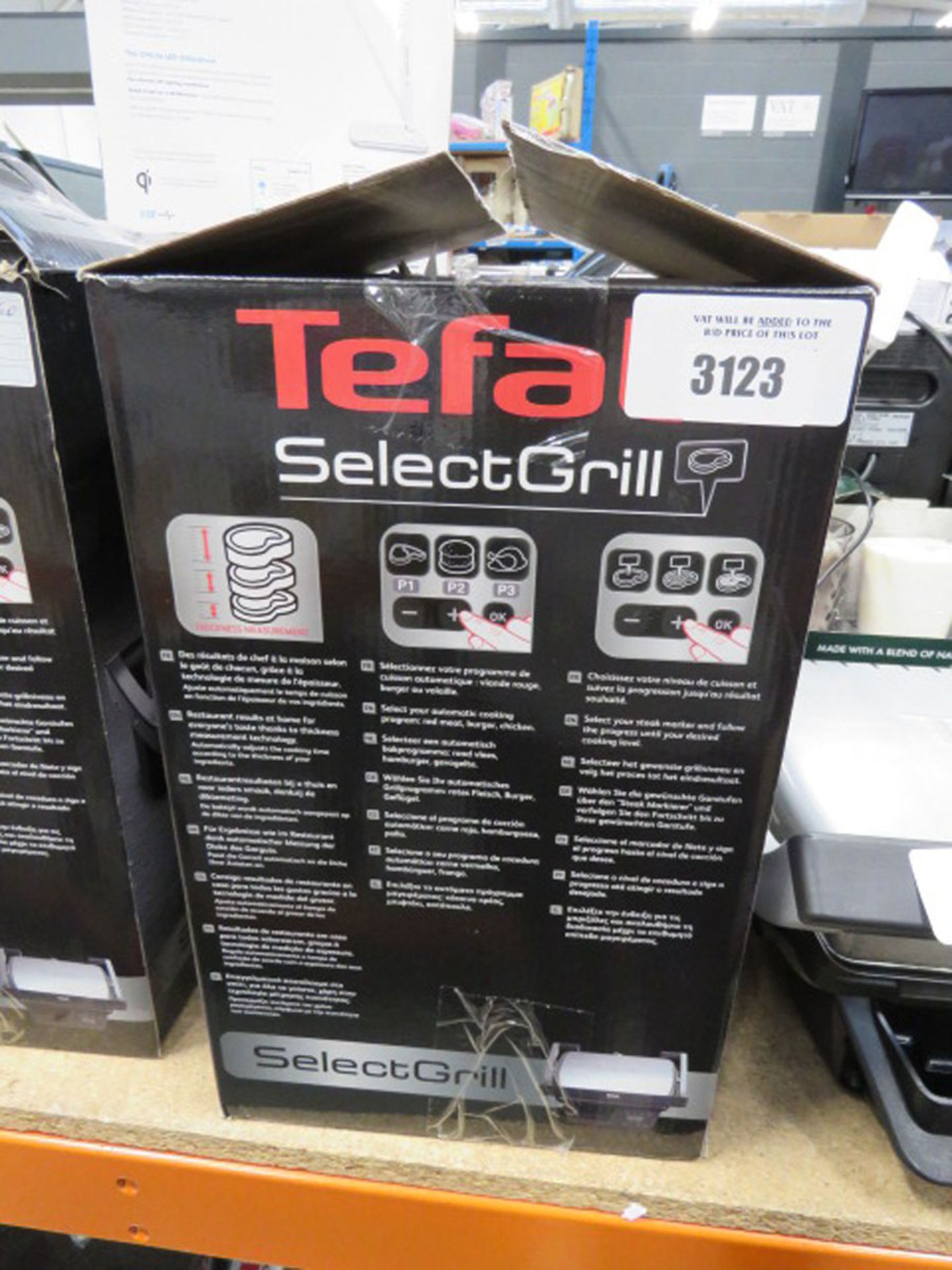 (TN59) Boxed Tefal Select grill