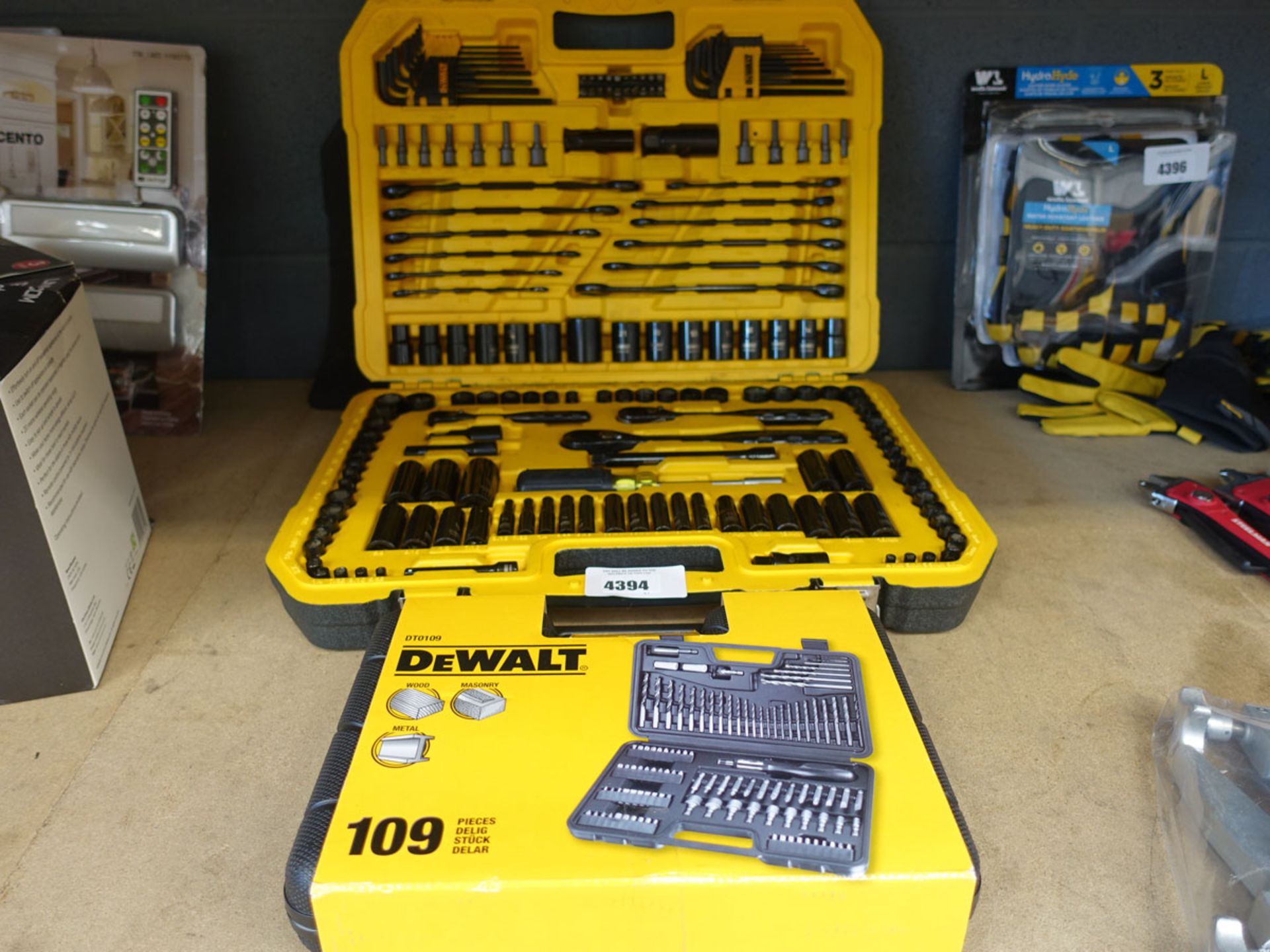 Large Dewalt socket set and bit set