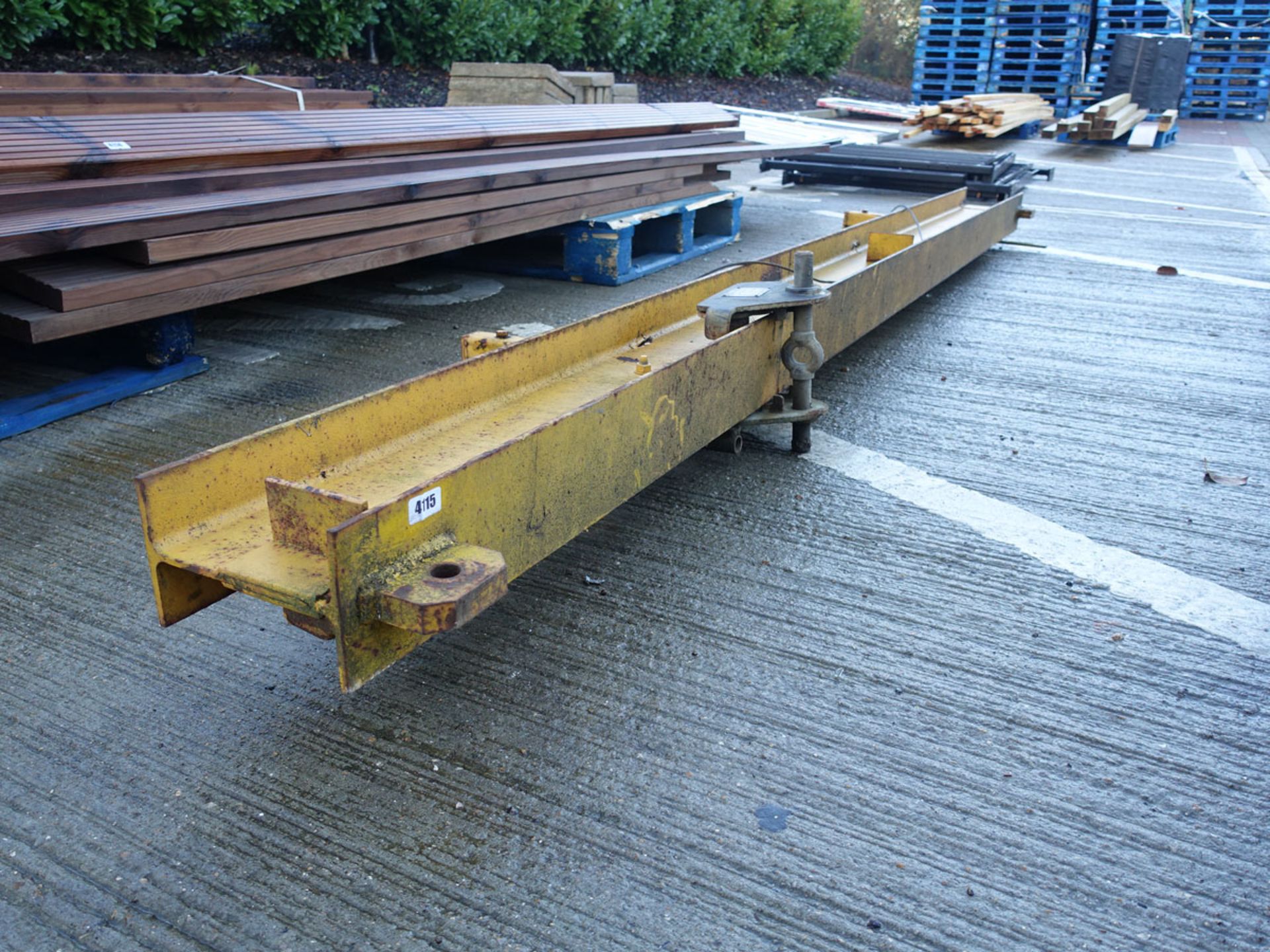 Large RSJ beam crane