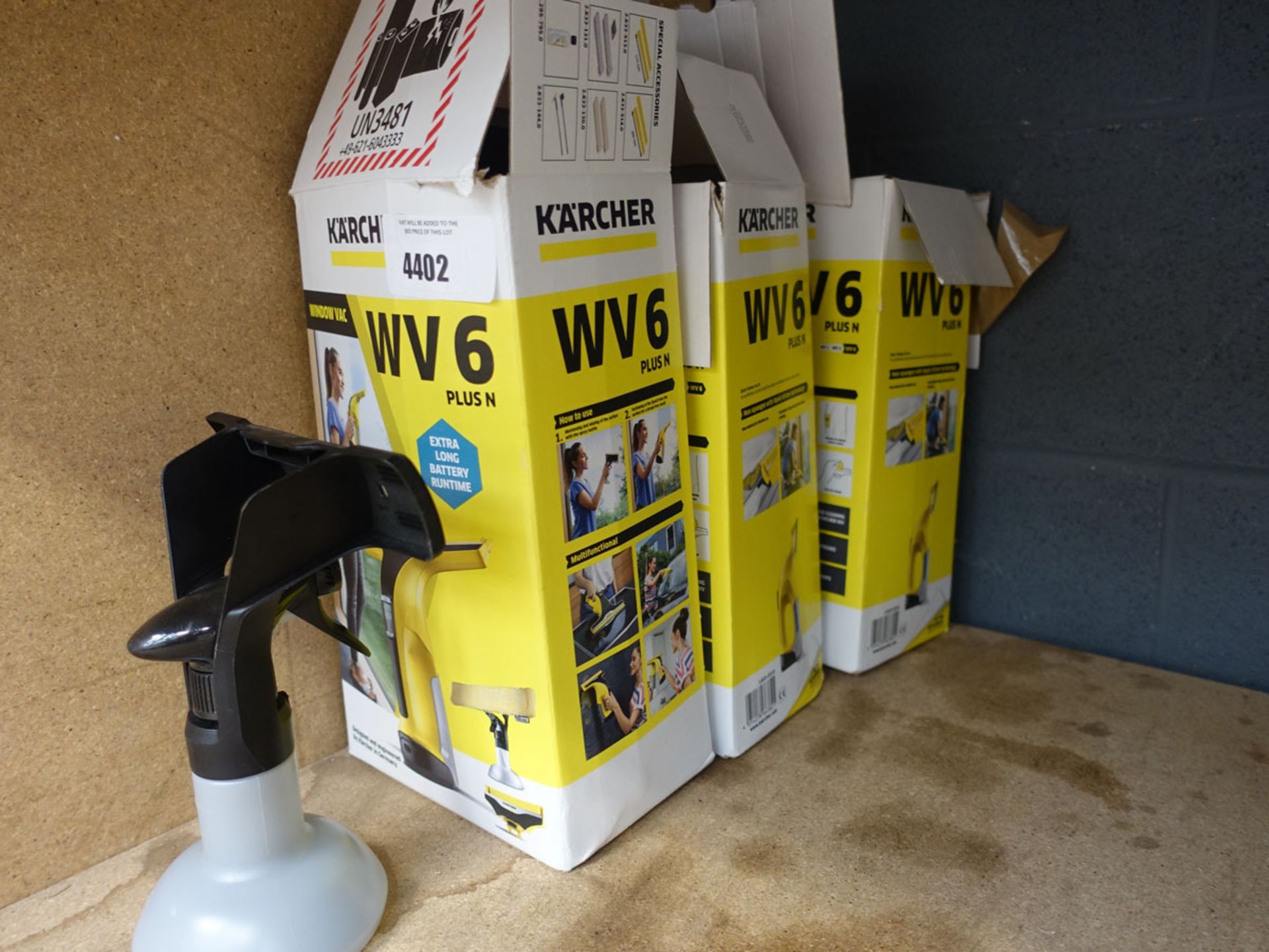 3 boxed Karcher window vacs