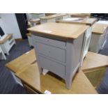 Malvern Shaker Grey Painted Oak Bedside Table (16)