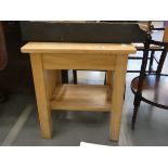 Rubberwood lamp table