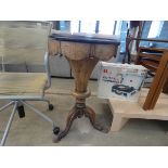 Victorian walnut tripod work table