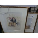 5398 Two framed and glazed hunting prints