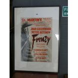 Framed and glazed theatre poster