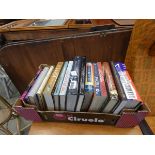 Box containing a quantity of novels and dictionaries