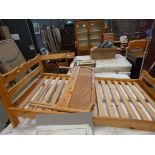 5255 - Pine single bedstead