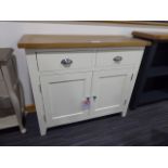 Chester White Painted Oak 2 Door Medium Sideboard (28)