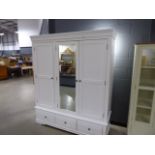 Hampshire White Triple Wardrobe