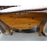 Pine drop side table