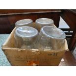 Box containing 4 demijohns