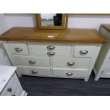 Hampshire Ivory Painted Oak 3 Over 4 Chest (2)