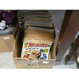 Box containing Super Hero comics incl. No.1 issues