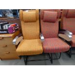 Bank of 2 aeroplane seat (collector's item, see soft furnishings policy https://www.peacockauction.