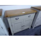 Chester Grey Painted Oak 2 Door Small Sideboard (9)