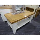 Suffolk White Painted Oak Small Coffee Table (10)