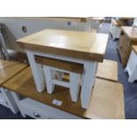 Hampshire White Nest of 2 Tables (4)
