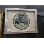 Framed 7'' vinyl disc entitled 'Speed Freak' Pete Gottliebs