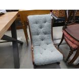 Upholstered Victorian nursing chair