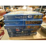 Stack of 6 jigsaw puzzles