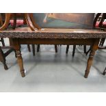 5506 - Carved walnut coffee table