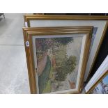 5247 - 2 impressionist prints 'Figures in garden' plus 'The boating lake'