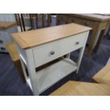 Malvern Shaker Ivory Painted Oak Hall Table (51)