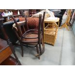 2 bent wood cafe chairs