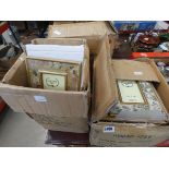 3 boxes containing French B photo frames