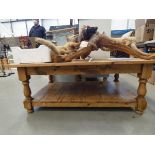 5129 Pine two tier coffee table