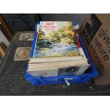 Box of art books and auction catalogues