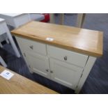 Salisbury Ivory Painted Oak Small Sideboard (14)