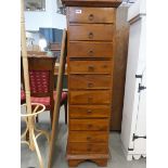 Narrow Sheesham multidrawer chest