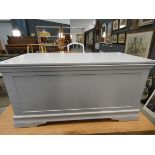 5182 - Blue painted blanket box